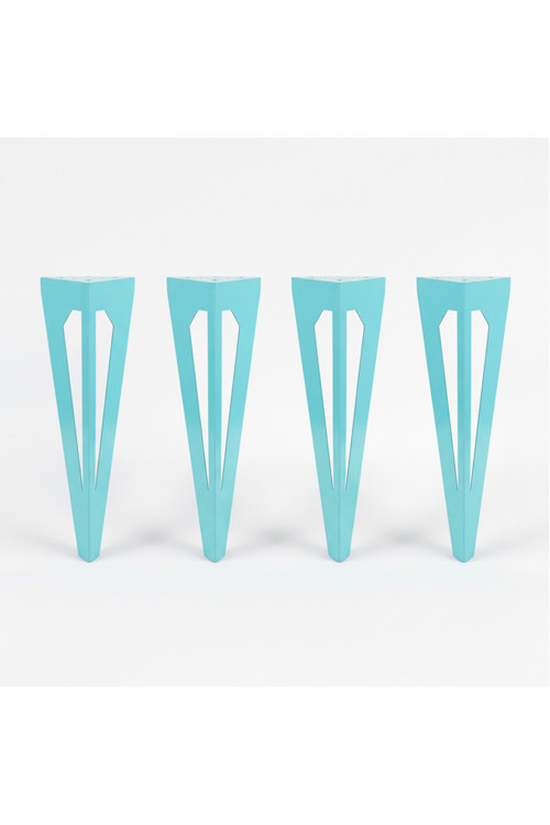 Uyart S6 Arrow Turkuaz Metal Masa Ayağı – Modern Keskin Tasarım – 72 Cm
