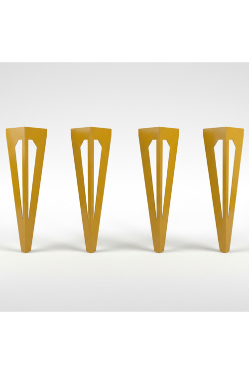 Uyart S6 Arrow Gold Metal Masa Ayağı – Modern Keskin Tasarım – 72 Cm