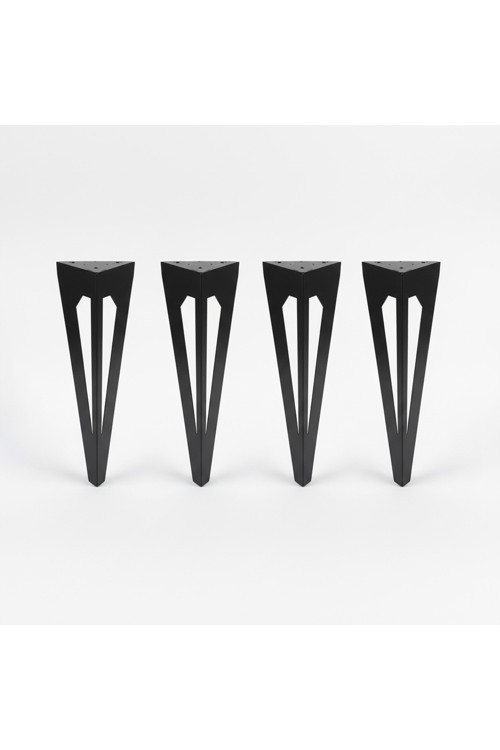 Uyart S6 Arrow Siyah Metal Masa Ayağı – Modern Keskin Tasarım – 72 Cm