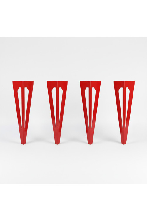 Uyart S6 Arrow Kırmızı Metal Masa Ayağı – Modern Keskin Tasarım – 72 Cm