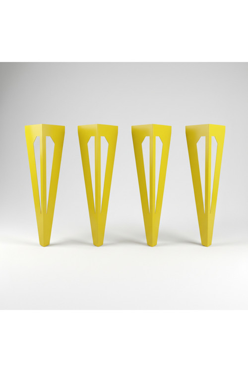 Uyart S6 Arrow Sarı Metal Masa Ayağı – Modern Keskin Tasarım – 72 Cm