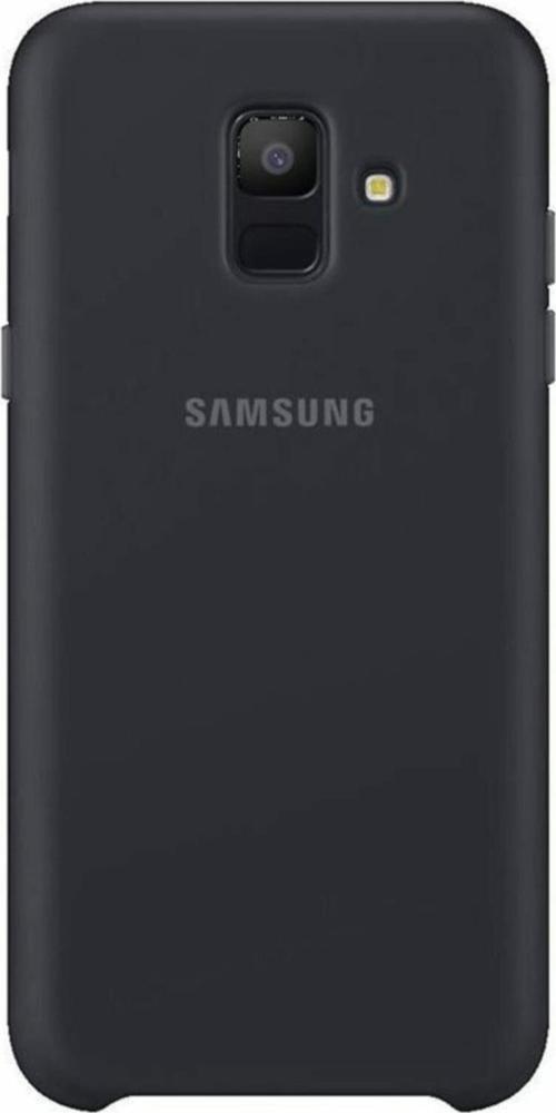Galaxy A6 2018 ile Uyumlu Çift Katmanlı Arka Kapak Siyah EF-PA600CBEGWW