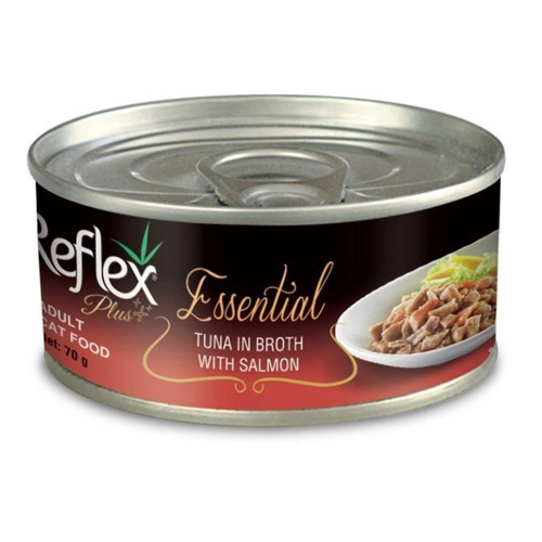 Plus Essential Ton Balıklı ve Somonlu 70 gr Yetişkin Konserve Kedi Maması