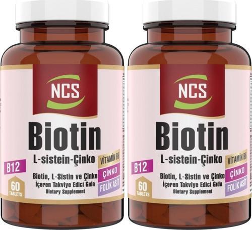 Biotin L-Sistein Zinc 60 Tablet 2 li