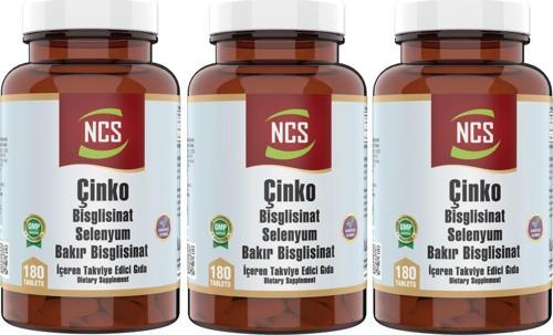 Çinko Bisglisinat   Bakır Selenium 180 Tablet Zinc