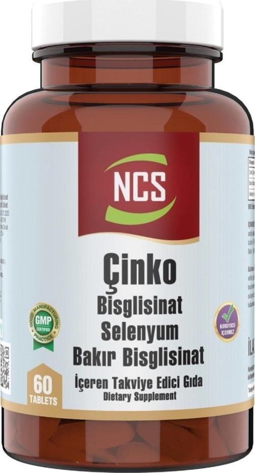 Çinko Bisglisinat   Bakır Selenium 60 Tablet