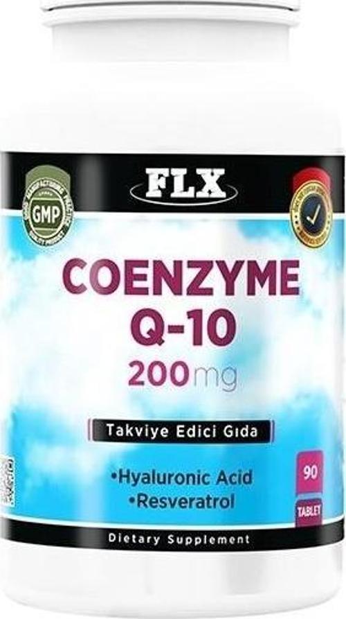 Coenzyme Q-10 200 Mg Hyoluronic Acid Resveretrol 90 Tablet