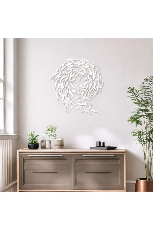 Modern Metal Duvar Tablosu | Salon & Ofis Duvar Dekoru | Premium Metal Duvar Süsü