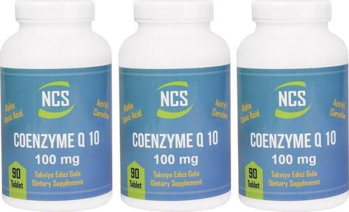 Coenzyme Q-10 100 Mg 90 Tablet x 3 Adet