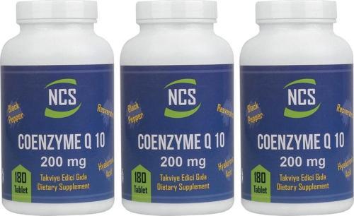 Coenzyme Q-10 200 Mg 180 Tablet x 3 Adet