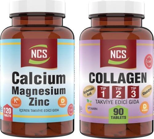 Collagen Glutatyon Tip 1-2-3 () 90 Tablet Kalsiyum Magnezyum Çinko 120 Tablet Vitamin D k