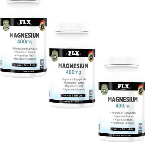 Magnesium Bisglisinat Malat Taurat Glukonat 3 KUTU180 Tablet