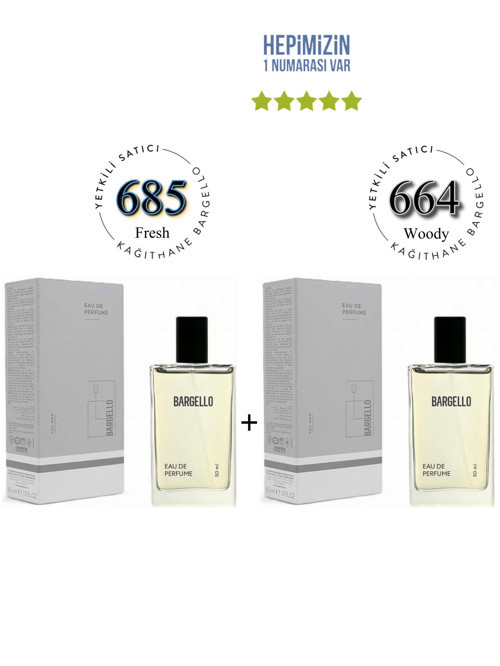 685 + 664 Erkek Parfüm Edp 50 ml Fresh/Woody - Mnms685664