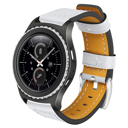 Ally Gear S3 Watch 4 46mm Classic Frontier Deri Dişli Kayış Kordon (5775) - Premium Akıllı Saat Kayışı