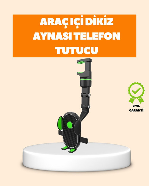 Katlanabilir Araç İçi Dikiz Aynası Telefon Tutucu - Günlük Sürücü İçin Çok Fonksiyonlu Çözüm