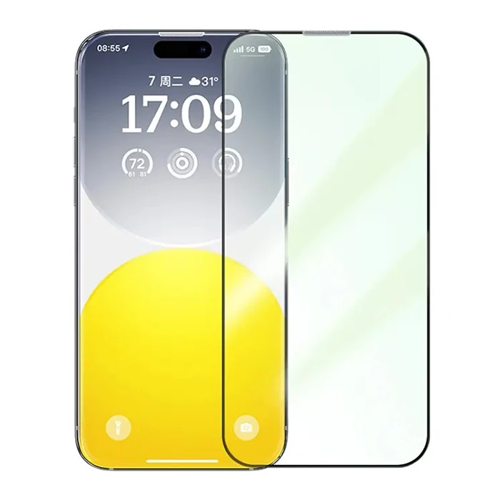 Northcase iPhone 15 Tam Koruyucu Cam – %93 Işık Geçirgen Göz Koruyucu Ekran Koruyucu