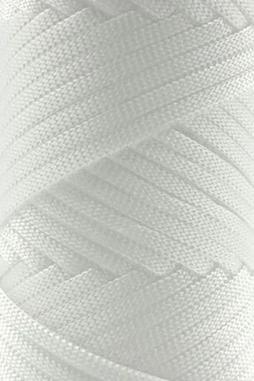 4mm Beyaz Polyester Ribbon - Temiz ve Şık Dekoratif Bant