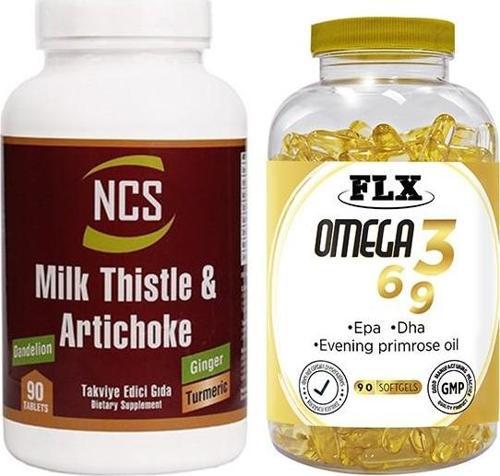 Milk Thistle 90 Tablet   Flx Omega 3-6-9 90 Tablet