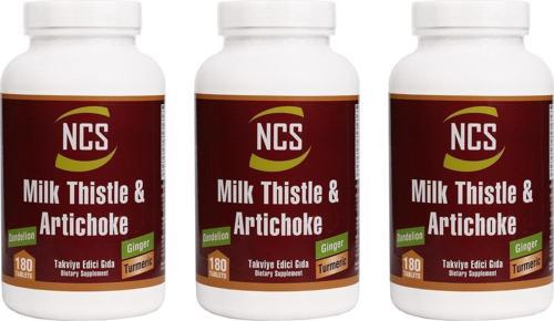 Milk Thistle Artichoke Zerdeçal Karahindiba Zencefil Maydanoz Deve Dikeni Enginar 3 Kutu 540 Tablet