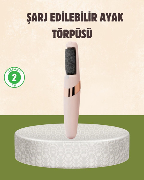 İki Hızlı Elektrikli Ayak Törpüsü ile Pürüzsüz Topuk Bakımı ve Şık Ayaklar