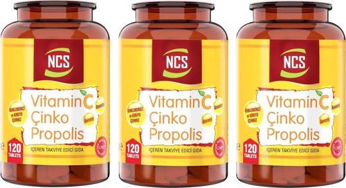 Propolis Vitamin C Çinko Quercetin Resveratrol  3 Kutu 3x120 Tablet