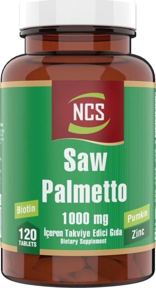 Saw Palmetto 1000 Mg Pumpkin Biotin Zinc Complex 120 Tablet