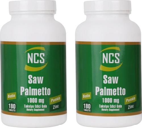 Saw Palmetto 1000 Mg Pumpkin Biotin Zinc Complex 2 Kutu 360 Tablet