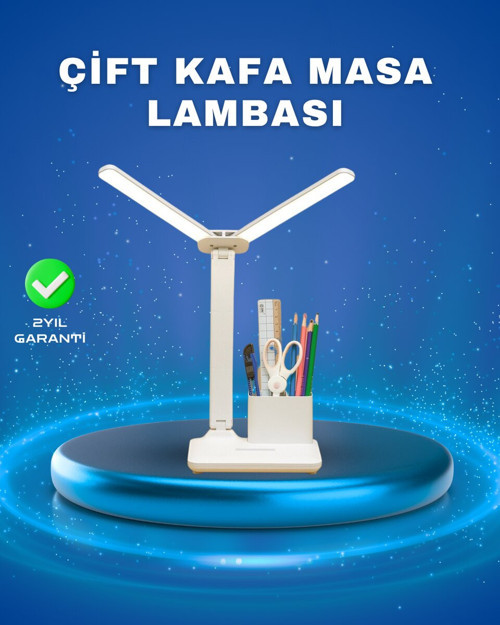 3’ü 1 Arada Çok Amaçlı Organizer Masa Lambası: Göz Yormayan LED Çalışma Işığı