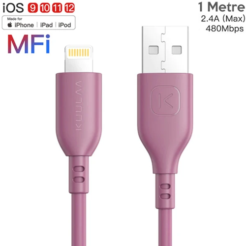 1 Metre MFi Sertifikalı iPhone Lightning USB Şarj Kablosu 2.4A - Hızlı ve Dayanıklı