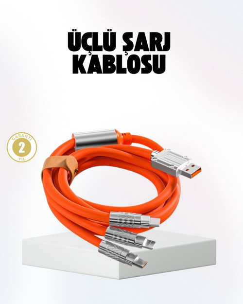 Hızlı Şarj Uyumlu Şarj Kablosu – Esnek Yapı, Güçlü Bağlantı ve Yüksek Performans