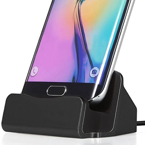 Android Micro USB Şarj 2in1 Standlı USB Dock - Hızlı Şarj ve Sabit Tutma