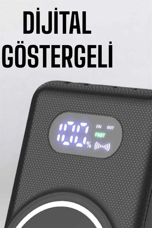 10.000mAh 4 Portlu Hızlı Şarj Powerbank - Dijital Göstergeli ve Taşınabilir Enerji Çözümü