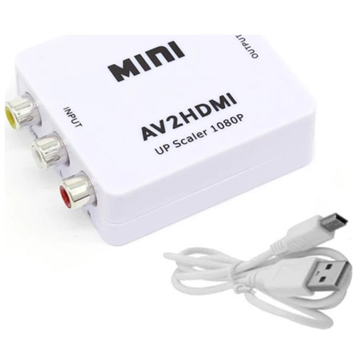 AV to HDMI Mini Dönüştürücü - Full HD 1080p Çözünürlük, Kompozit Video ve Ses Dönüşümü
