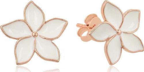 ​925 Ayar Gümüş Yasemin Çiçeği Çivili Küpe