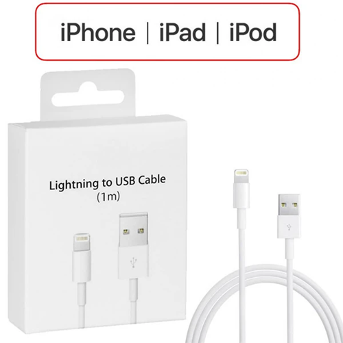 Lightning 1 Metre USB Şarj Kablosu iPhone 14/13/12/11 XR XS 8 7 Uyumlu