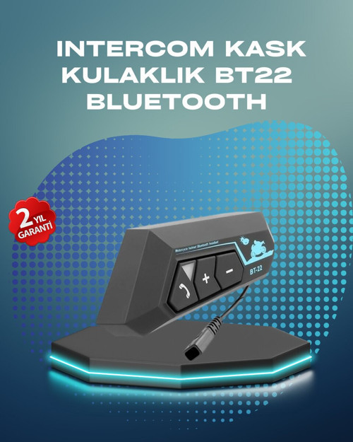 BT22 Kask Bluetooth Kulaklık Su Geçirmez Motosiklet İletişim Sistemi - Güvenli Sürüş İçin Optimum Seçenek