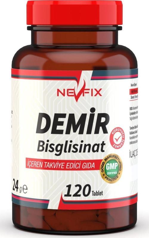 Demir Bisglisinat 17 Mg 120 Tablet Iron