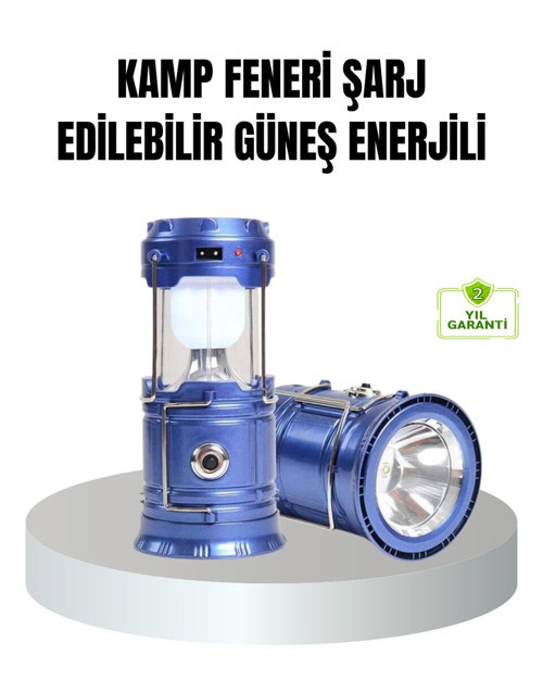 Güneş Enerjili Şarjlı Taşınabilir Kompakt Açık Hava Işığı