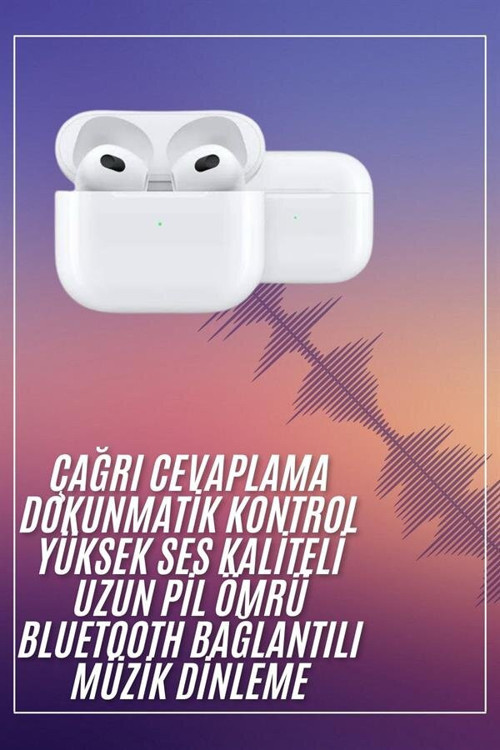 Bluetooth Kulaklık 3. Nesil – iOS & Android Uyumlu Kablosuz Şarjlı Stereo HD Ses