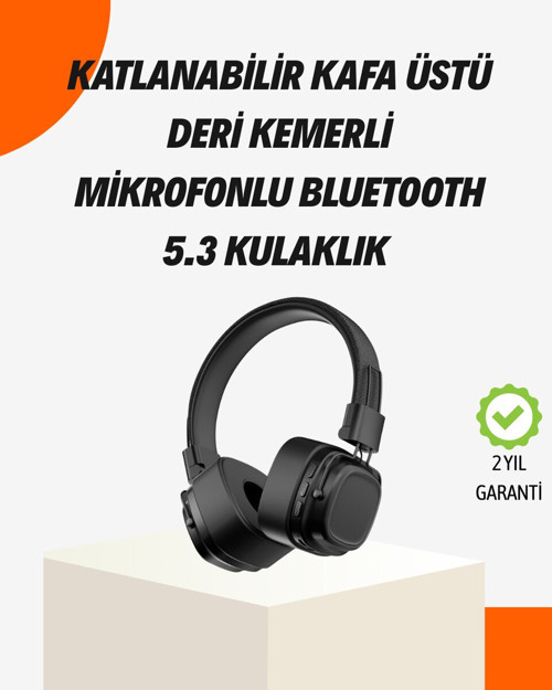 Kablosuz Kulak Üstü Kulaklık - Kristal Netliğinde Ses, 40mm Güçlü Bas ve Uzun Pil Ömrü