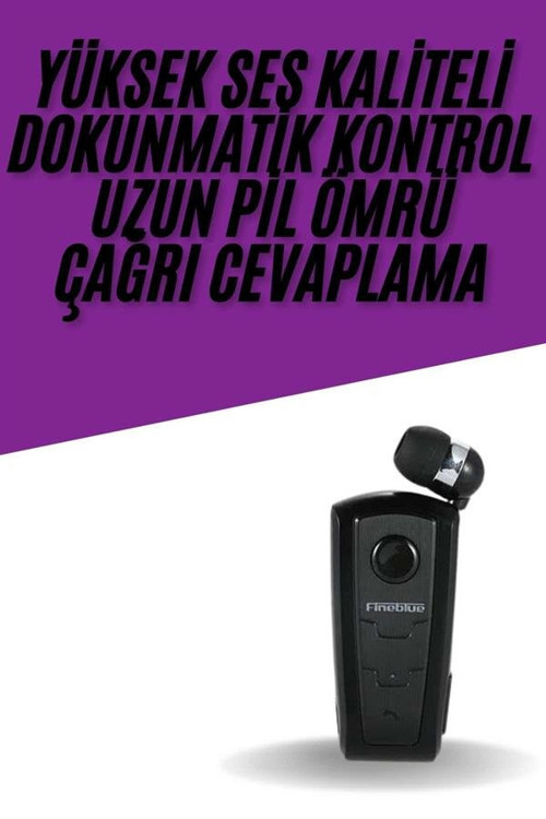 Titreşimli Makaralı Bluetooth Yaka Kulaklığı - 6 Saat Pil, Android Uyumlu ve Kablo Çözümü