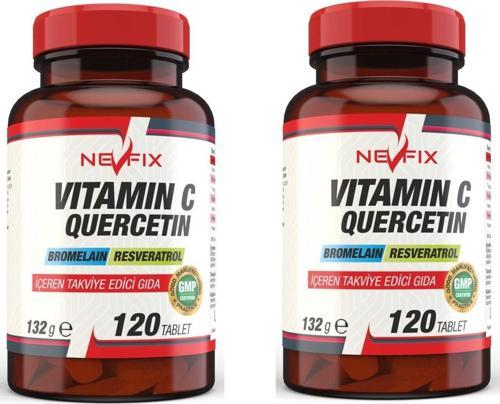 Vitamin C Bromelian Quercetin 120 Tablet x 2 Kutu 240 Tablet