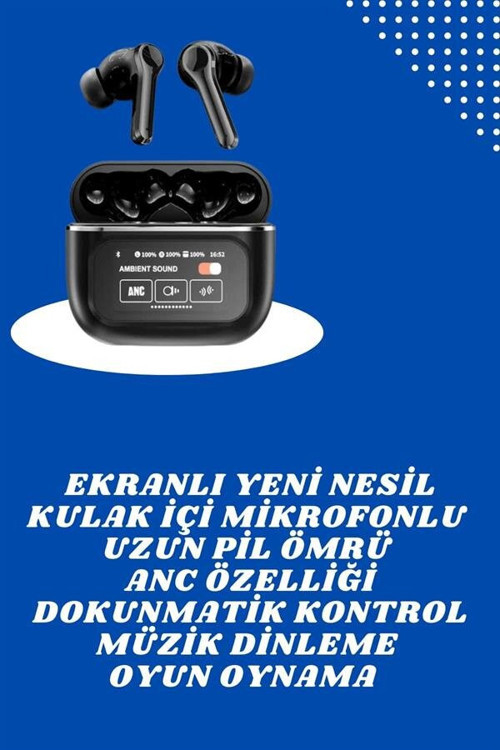 Dokunmatik Ekranlı Bluetooth Kulaklık ve Akıllı Saat T700S - Aktif Gürültü Önleme, Sağlık Takibi, Uzun Pil Ömrü