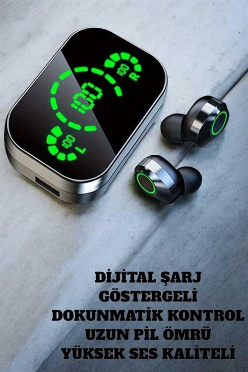 ANC Mikrofonlu Bluetooth Kulaklık - Dokunmatik Kontrol ve Spor