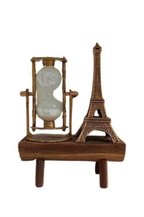 Paris Eiffel Kulesi Hediyelik Retro Kum Saati - Şık Masaüstü Dekorasyonu