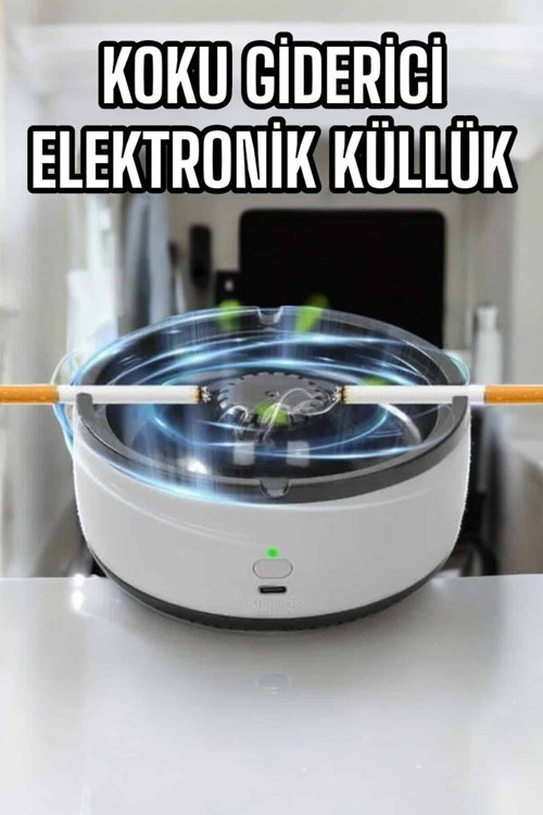 Küllük Duman Giderici - Elektronik Pilli Temizlenebilir Sensörlü Küllük