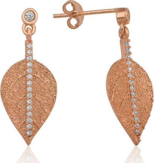 925 Ayar Gümüş Yaprak Küpe