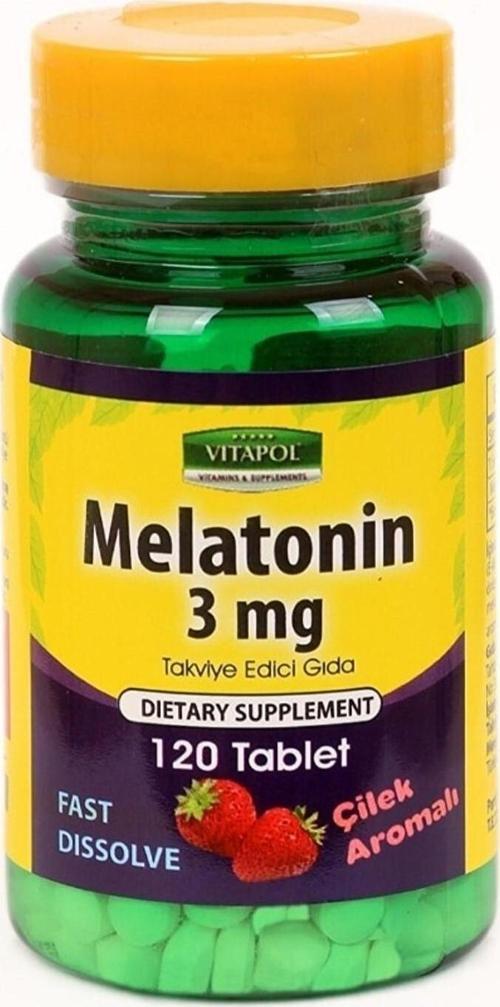 Mela-Tonin 3 Mg 120 Tablet Fast Dissolve Çilek Aromalı