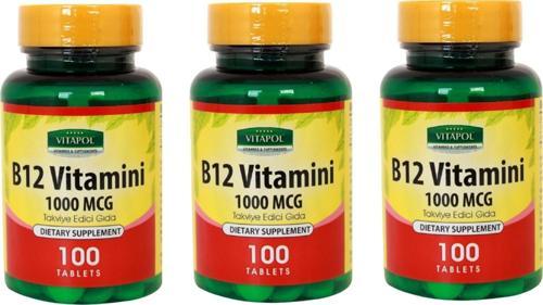 Vitamin B12 100 Tablet 3 Adet