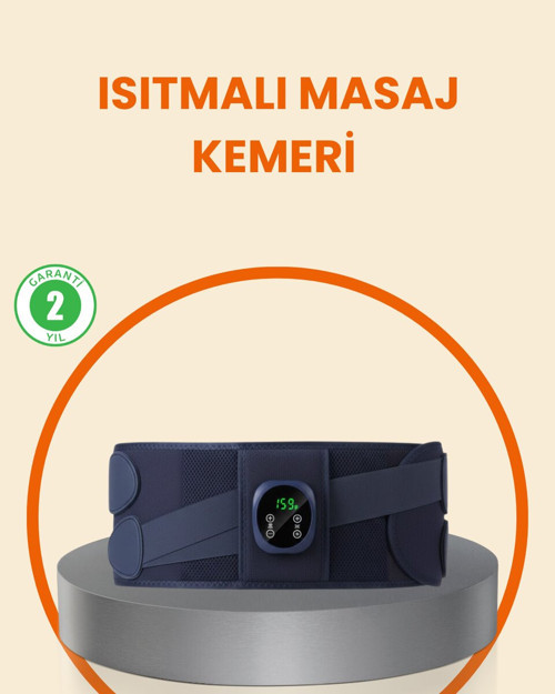 Titresimli Isıtmalı Çok Amaçlı Masaj Kemeri - Bel Boyun Karın Rahatlatıcı